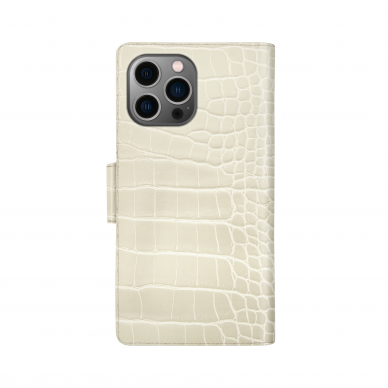 iPhone 13 PRO MAX/12 PRO MAX iDeal Of Sweden dėklas Wallet Beige Croco 2