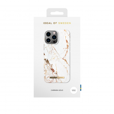 iPhone 13 PRO MAX/12 PRO MAX iDeal Of Sweden nugarėlė Carrara Gold 2