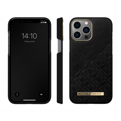 iPhone 13 PRO MAX/12 PRO MAX iDeal Of Sweden nugarėlė Embossed Black 1