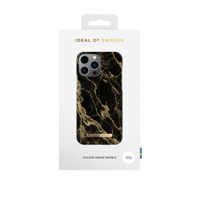 iPhone 13 PRO MAX/12 PRO MAX iDeal Of Sweden nugarėlė Golden Smoke Marble 1