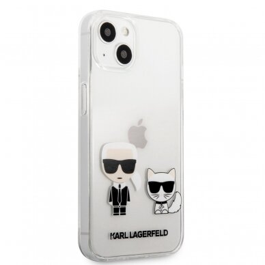 iPhone 13 skaidri KARL LAGERFELD nugarėlė KLHCP13MCKTR 4