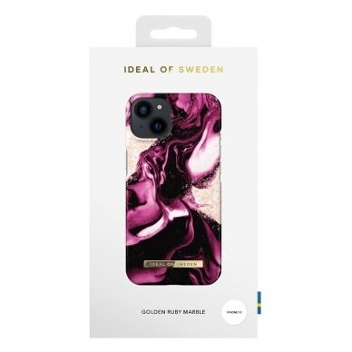 iPhone 14/13 iDeal Of Sweden nugarėlė Golden Ruby 2