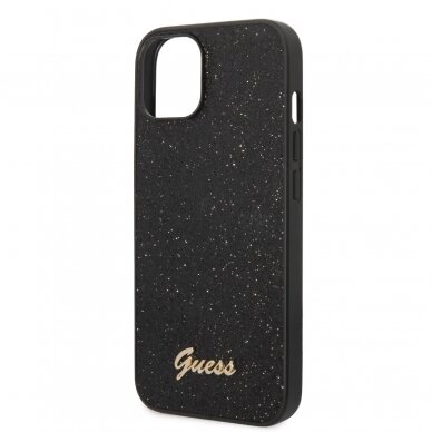 iPhone 14 juoda glitter GUESS nugarėlė GUHCP14SHGGSHK 5