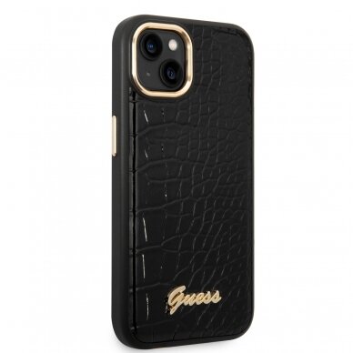 iPhone 14 juoda GUESS nugarėlė GUHCP14SHGCRHK 4