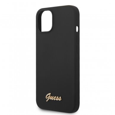 iPhone 14 juoda GUESS nugarėlė GUHCP14SSLSMK 5