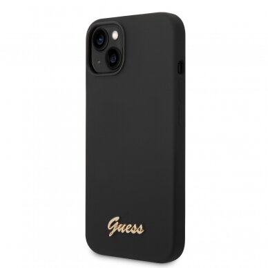 iPhone 14 juoda GUESS nugarėlė GUHCP14SSLSMK 2