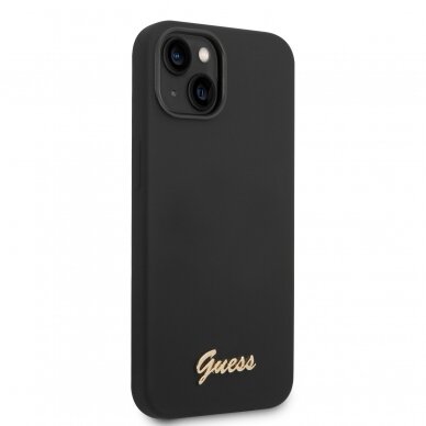 iPhone 14 juoda GUESS nugarėlė GUHCP14SSLSMK 4