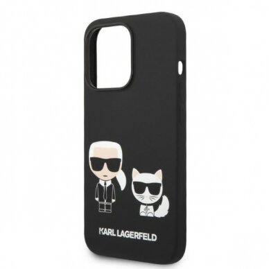 iPhone 14/13 juoda Magsafe KARL LAGERFELD nugarėlė KLHMP14SSSKCK 1