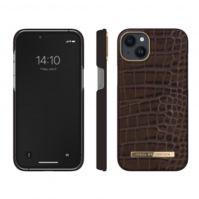 iPhone 14 PLUS iDeal Of Sweden nugarėlė Deep Walnut Croco 1