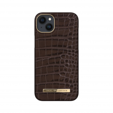 iPhone 14 PLUS iDeal Of Sweden nugarėlė Deep Walnut Croco