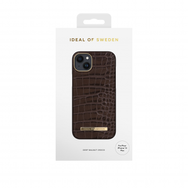 iPhone 14 PLUS iDeal Of Sweden nugarėlė Deep Walnut Croco 2