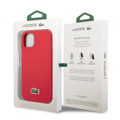 iPhone 14 PLUS raudona LACOSTE nugarėlė LCHCP14MPVCR 7