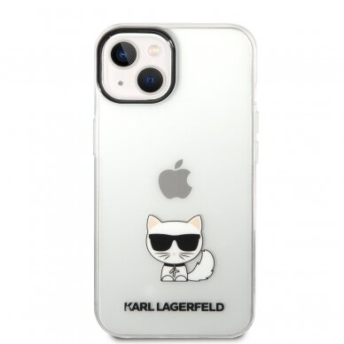 iPhone 14 PLUS skaidri KARL LAGERFELD nugarėlė KLHCP14MCTTR 2