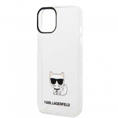 iPhone 14 PLUS skaidri KARL LAGERFELD nugarėlė KLHCP14MCTTR 5