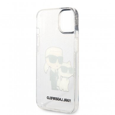 iPhone 14 PLUS transparent NFT IML Glitter KARL LAGERFELD nugarėlė 6