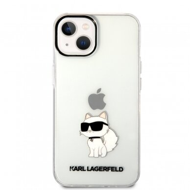 iPhone 14 PLUS transparent NFT IML KARL LAGERFELD nugarėlė 2