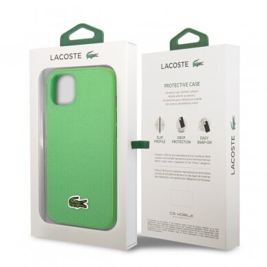 iPhone 14 PLUS žalia LACOSTE nugarėlė LCHCP14MPVCN 7