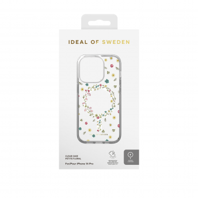 iPhone 14 PRO iDeal Of Sweden Clear MagSafe nugarėlė Petite Floral 3