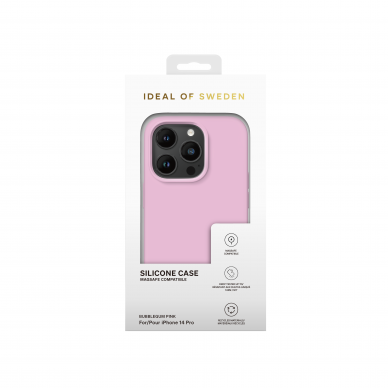 iPhone 14 PRO iDeal Of Sweden nugarėlė MagSafe Silicone Bubblegum Pink 4