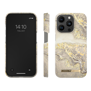 iPhone 14 PRO iDeal Of Sweden nugarėlė Sparkle Greige Marble 1