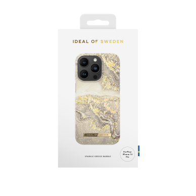 iPhone 14 PRO iDeal Of Sweden nugarėlė Sparkle Greige Marble 2