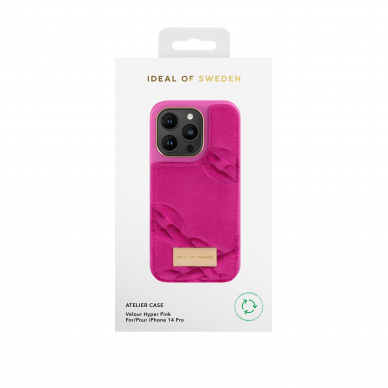 iPhone 14 PRO iDeal Of Sweden nugarėlė Velour Hyper Pink 1