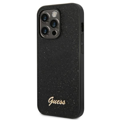 iPhone 14 PRO juoda glitter GUESS nugarėlė GUHCP14LHGGSHK 1