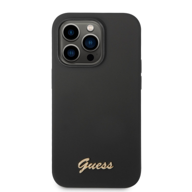 iPhone 14 PRO juoda GUESS nugarėlė GUHCP14LSLSMK 3