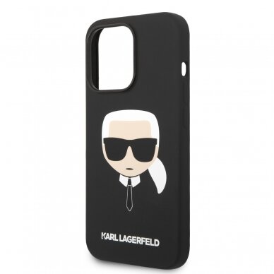 iPhone 14 PRO juoda KARL LAGERFELD nugarėlė KLHCP14LSLKHBK 5