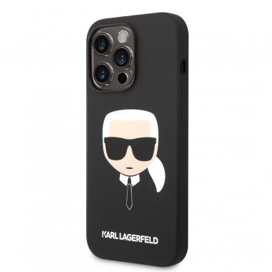 iPhone 14 PRO juoda KARL LAGERFELD nugarėlė KLHCP14LSLKHBK 3