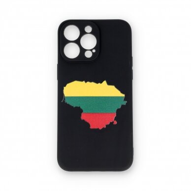 iPhone 14 PRO MAX black nugarėlė Lithuania Country Design00307