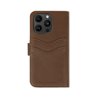 iPhone 14 PRO MAX iDeal Of Sweden dėklas Magnet Wallet+ Dark Brown 1