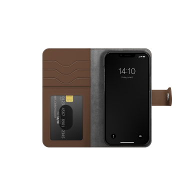 iPhone 14 PRO MAX iDeal Of Sweden dėklas Magnet Wallet+ Dark Brown 3