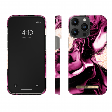 iPhone 14 PRO MAX iDeal Of Sweden nugarėlė Golden Ruby Marble 2