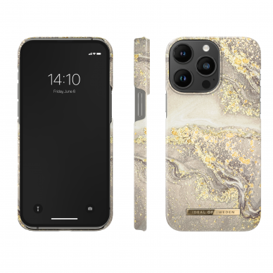 iPhone 14 PRO MAX iDeal Of Sweden nugarėlė Sparkle Greige Marble 1