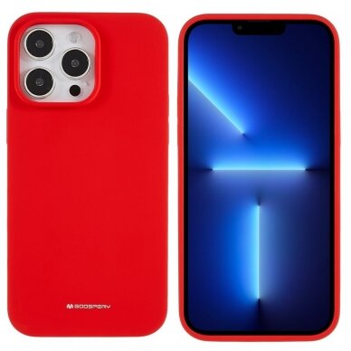 iPhone 14 PRO MAX red MERCURY SILICONE nugarėlė 1