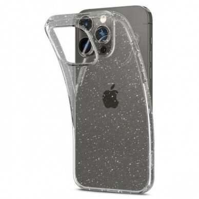 iPhone 14 PRO skaidri SPIGEN CRYSTAL GLITTER nugarėlė 4