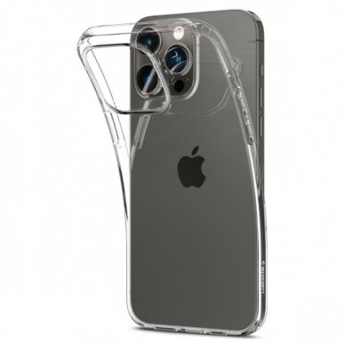 iPhone 14 PRO skaidri SPIGEN LIQUID CRYSTAL nugarėlė 4