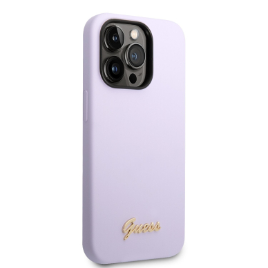 iPhone 14 PRO violetinė GUESS nugarėlė GUHCP14LSLSMU 4