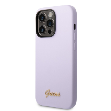 iPhone 14 PRO violetinė GUESS nugarėlė GUHCP14LSLSMU 3