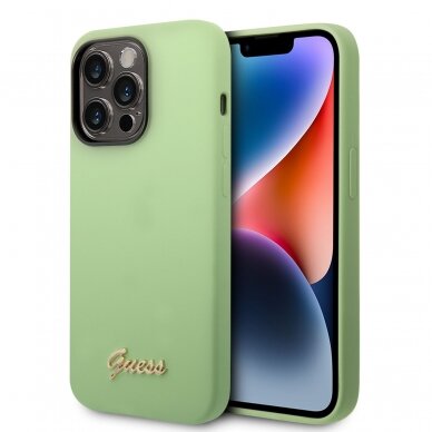 iPhone 14 PRO žalia GUESS nugarėlė GUHCP14LSLSMN