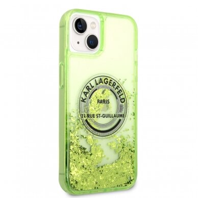 iPhone 14/13 salotinė water KARL LAGERFELD nugarėlė KLHCP14SLCRSGRN 4