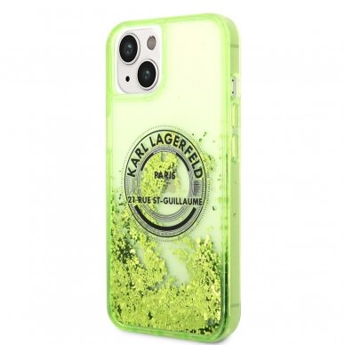 iPhone 14/13 salotinė water KARL LAGERFELD nugarėlė KLHCP14SLCRSGRN 2