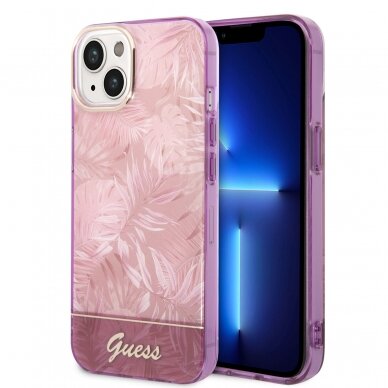 iPhone 14 violetinė GUESS nugarėlė GUHCP14SHGJGHP