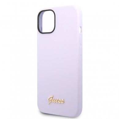 iPhone 14 violetinė GUESS nugarėlė GUHCP14SSLSMU 5