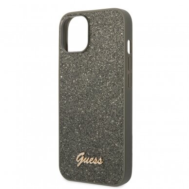 iPhone 14 žalia glitter GUESS nugarėlė GUHCP14SHGGSHN 5