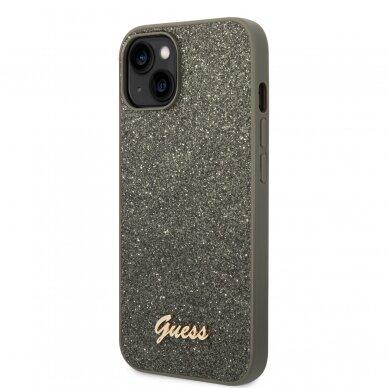 iPhone 14 žalia glitter GUESS nugarėlė GUHCP14SHGGSHN 2