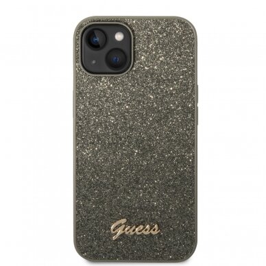 iPhone 14 žalia glitter GUESS nugarėlė GUHCP14SHGGSHN 3