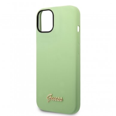 iPhone 14 žalia GUESS nugarėlė GUHCP14SSLSMN 5