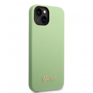 iPhone 14 žalia GUESS nugarėlė GUHCP14SSLSMN 4